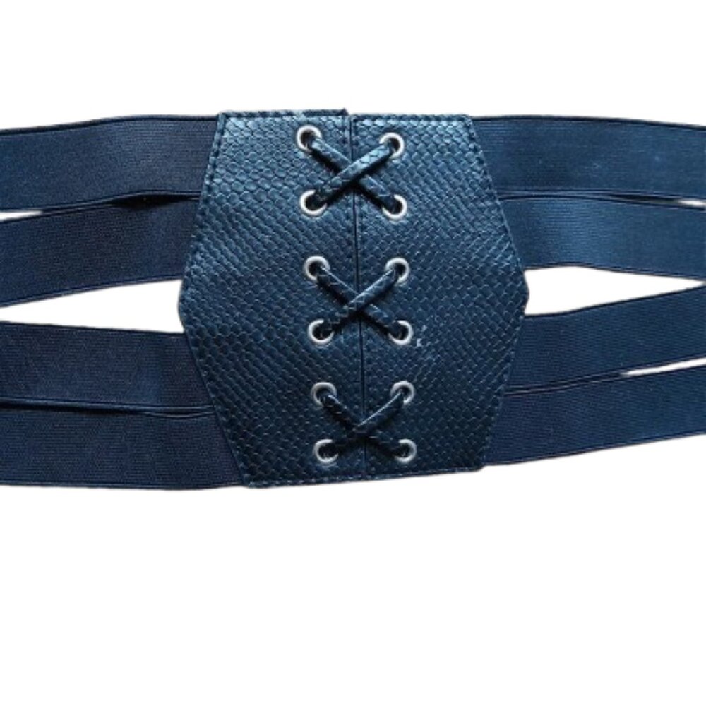Black Bustier Inspired Belt Fits 1X